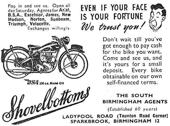 Shovelbottoms Motorcycle Sales. Ladypool Rd, Birmingham          