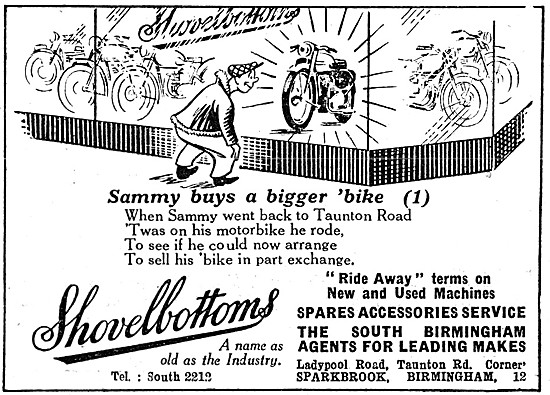 Shovelbottoms Motor Cycle Sales                                  