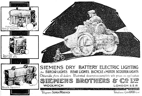 Siemens Dry Battery Motor Cycle Lighting Sets                    