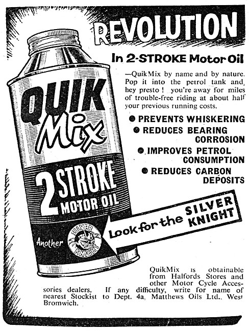 Silver Knight Quik Mix Two-Stroke Motor Oil                      