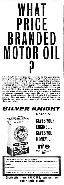 Silver Knight Motor Oil                                          