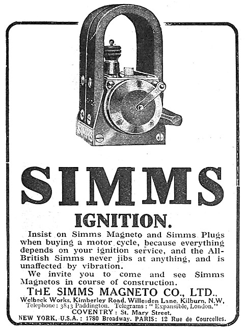 Simms Motor Cycle Magneto                                        