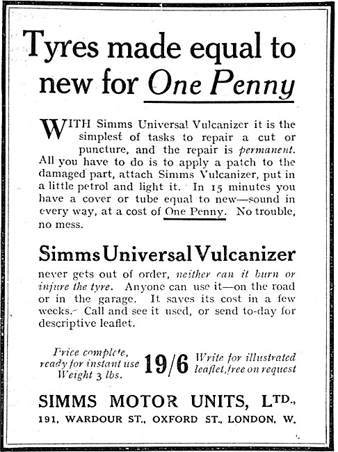 Simms Universal Vulcanizer                                       