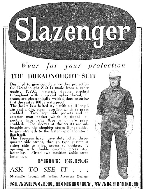 Slazenger Dreadnought PVCD Motor Cycle Riders Suit               