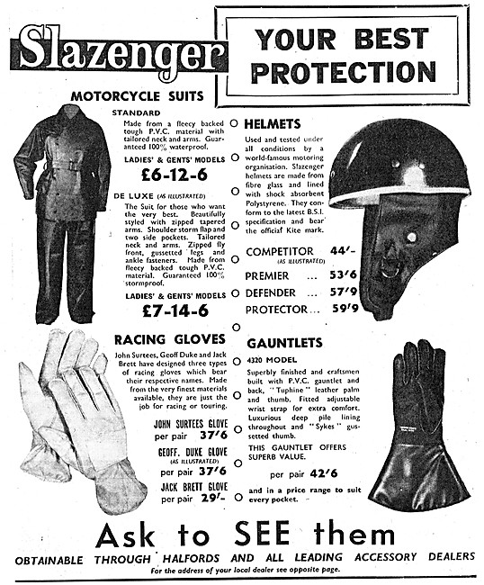 Slazenger Protective Clothing For Motorcyclists                  