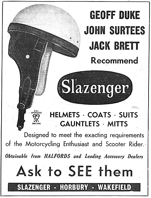 Slazenger Motor Cycle Helmet & Protective Weather Wear           