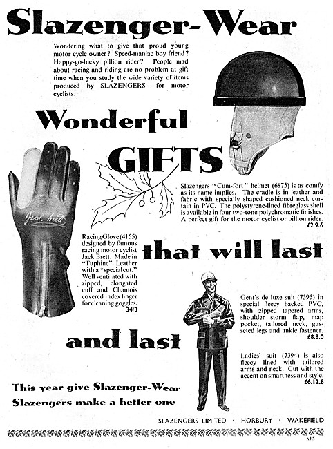Slazenger Motrcycle Wear - Slazenger Helmets & Gloves            