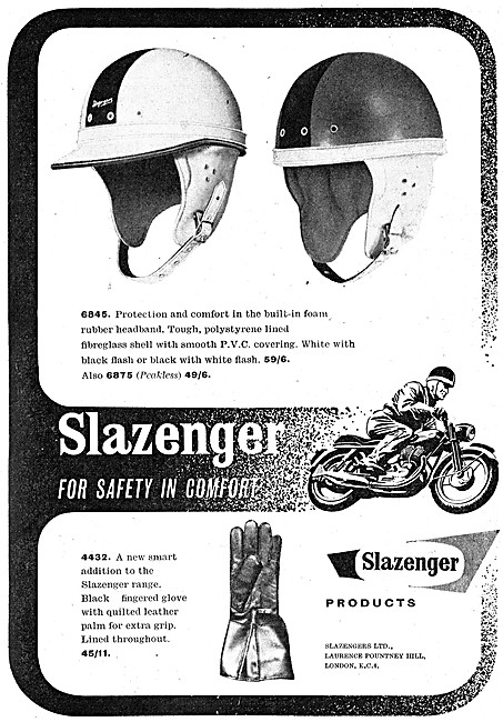 Slazenger Motor Cycle Helmets & Gloves                           