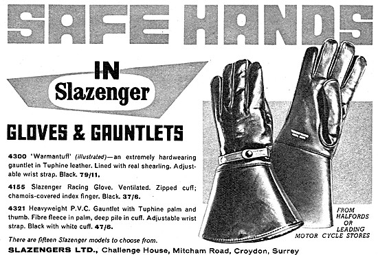 Slazenger Motor Cycle Gloves & Gauntlets                         