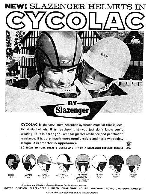 Slazenger Cycolac Motorcycle Helmets                             