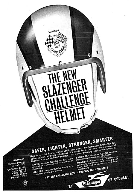 Slazenger Cycolac Motor Cycle Helmets                            