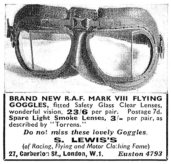 S.Lewis Motor Cycle Clothing - S.Lewis Goggles                   