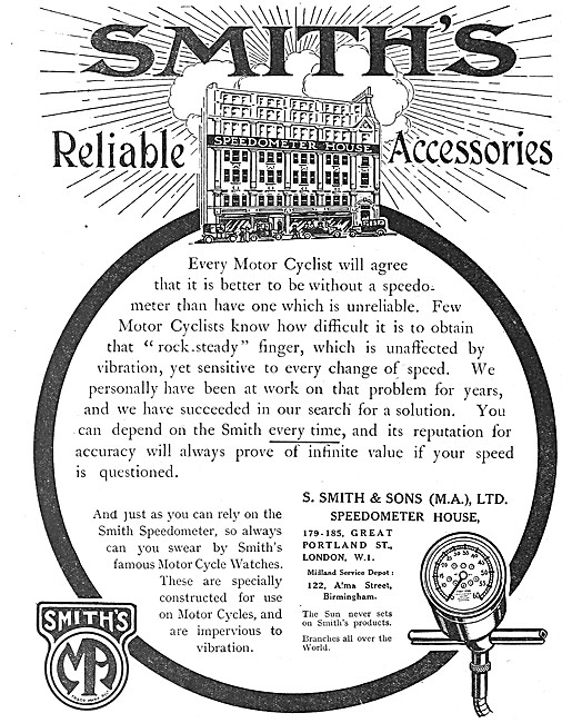 Smiths Motor Cycle Instruments 1917                              
