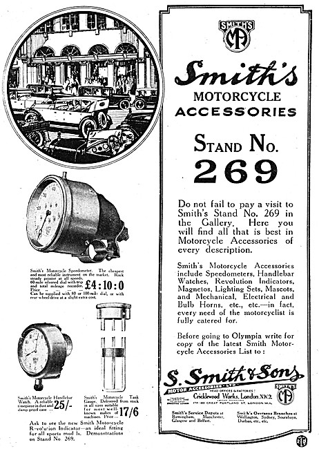 Smiths Motor Cycle Instruments & Accessories                     
