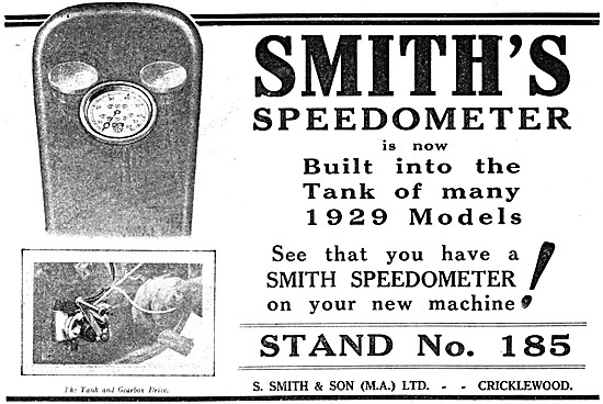 Smiths Petrol Tank Mounted Speedometers                          