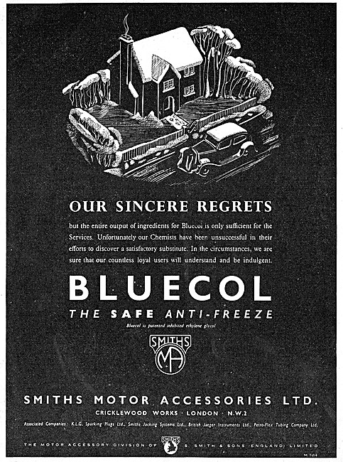 Smiths Motor Cycle Accessories - Bluecol Anti-Freeze             