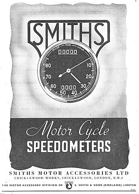 Smiths Motorcycle Speedometers                                   