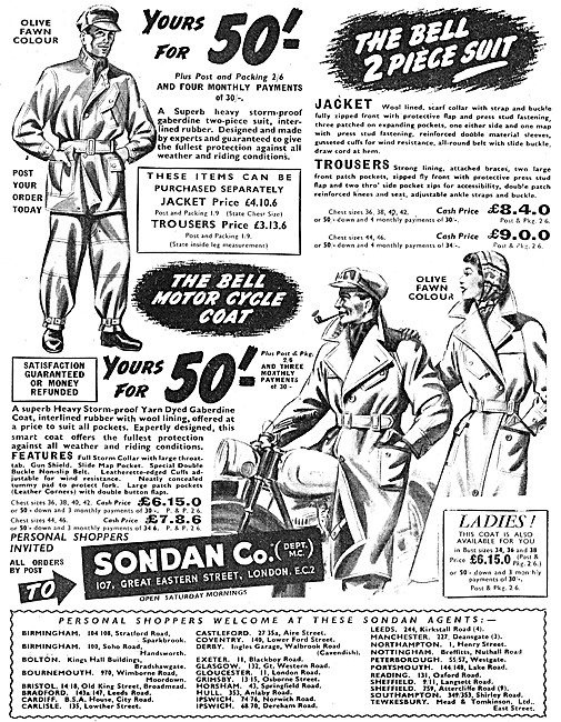 Sondan Bell Motor Cycle Jacket & Trousers                        