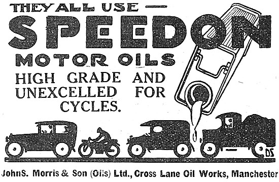 Speedon Motor Cycle Oils                                         