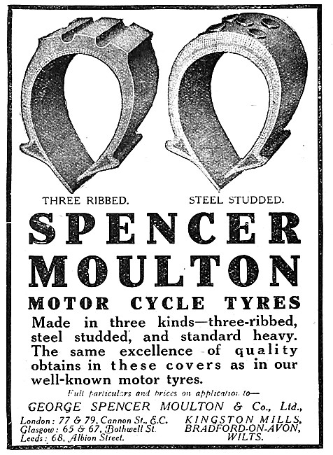 Spencer Moulton Motor Cycle Tyres                                