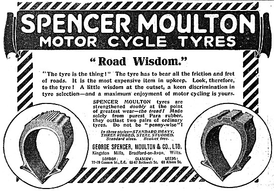 Spencer Moulton Motor Cycle Tyres                                