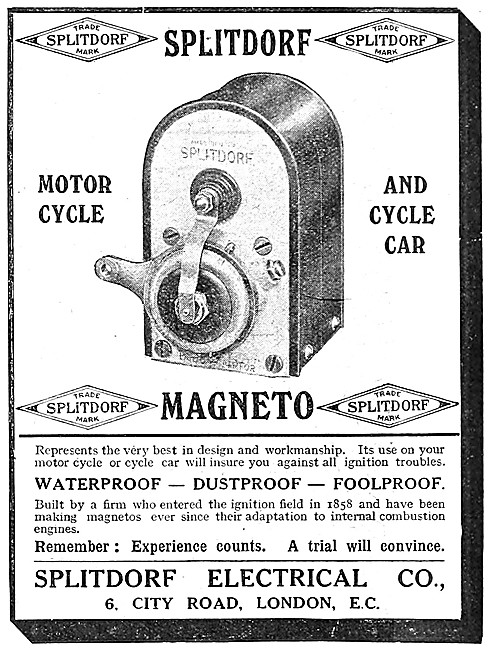 Splitdorf Magnetos 1913                                          