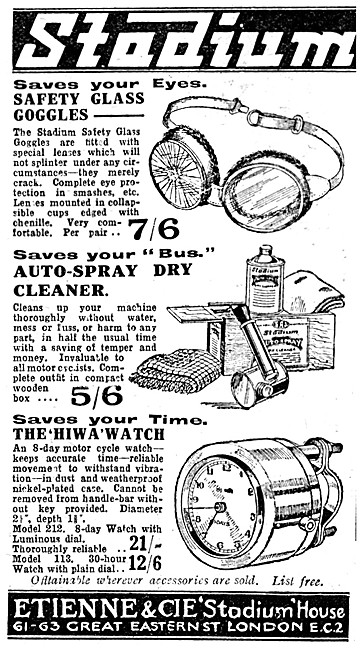 Stadium Motor Cycle Accessories - Etienne & CIE's                
