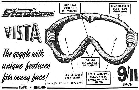 Stadium Vista Motor Cycle Goggles                                