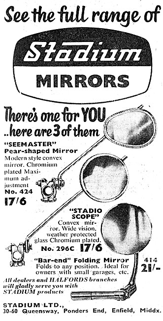 Stadium Motor Cycle Accessories - Rear View Mirrors              