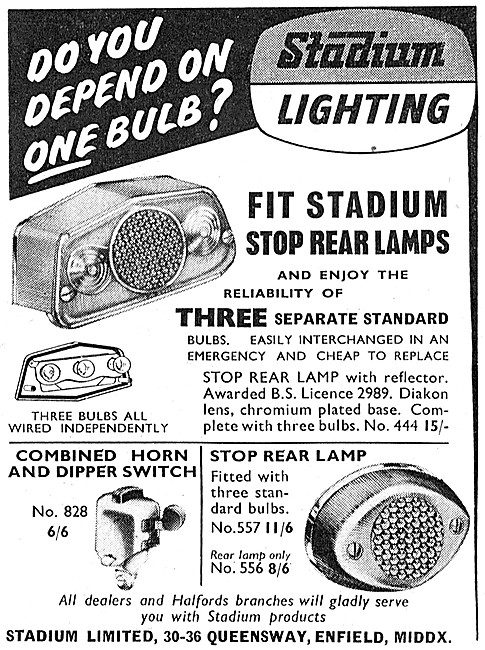 Stadium Motor Cycle Lighting Products                            
