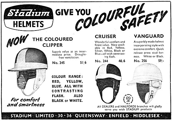 Stadium Helmets - Stadium Coloured Clipper Helmet                