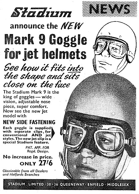 Stadium Mark 9 Goggles For Jet Helmets                           
