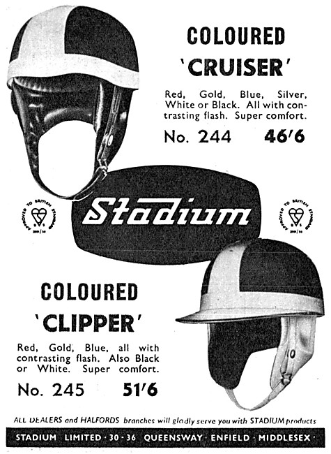 Stadium Motor Cycle Accessories -  Stadium Clipper Crash Helmet  