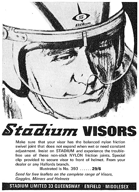 Stadium Motor Cycle Helmet Visor                                 