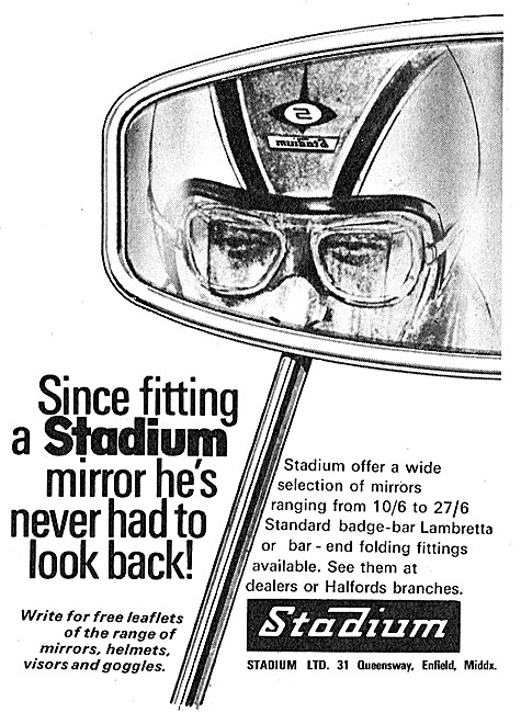 Stadium Motor Cycle Handlebar Mirror                             