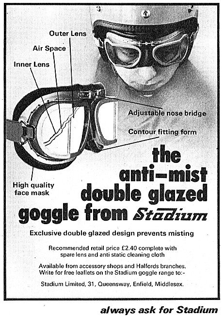 Stadium Motor Cycle Accessories - Stadium Motorcycle Goggles     
