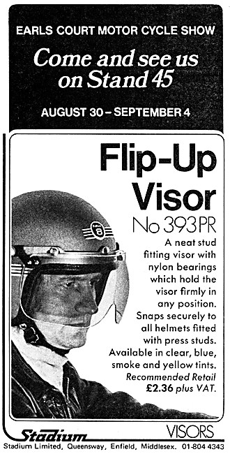 Stadium Flip-Up Helmet Visor No 393PR                            
