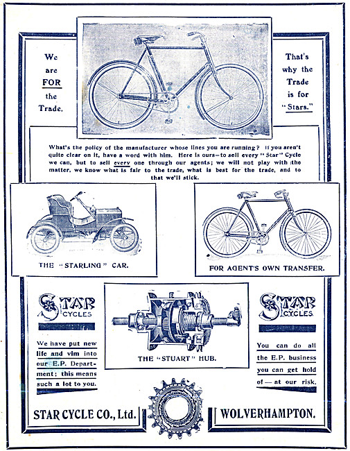1906 Star Motor Cycles & Bicycles                                