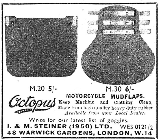 Octopus Motor Cycle Mud Flaps                                    