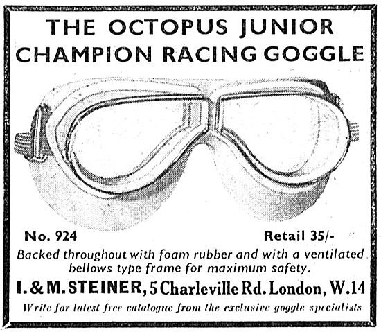 Octopus Model 924 Junior Champion  Racing Goggles                