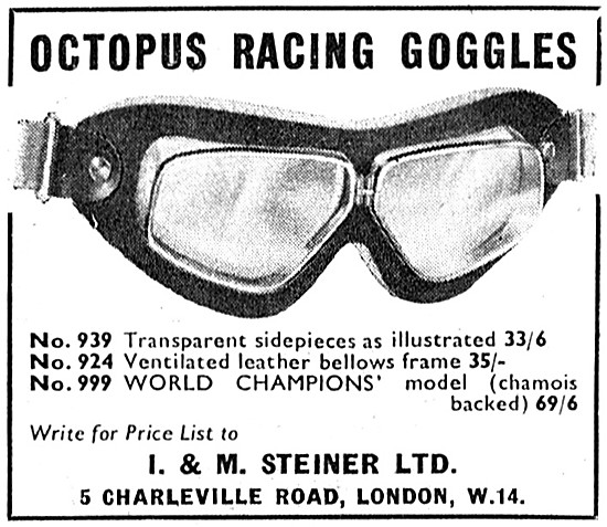 Steiner Octopus No 939 Racing Goggles                            