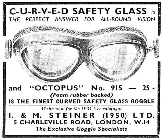 Octopus No: 915 Curved Safety Glass Goggles                      