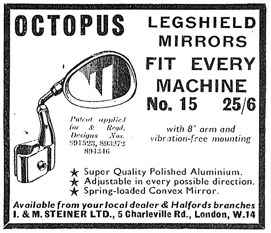 Steiner Octopus Legshield Mirrors                                