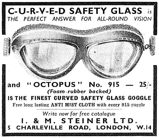 Octopus No 915 Curved Safety Glass Goggles                       