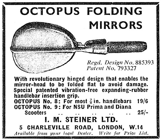 Steiner Octopus Folding Handlebar Mirrors                        