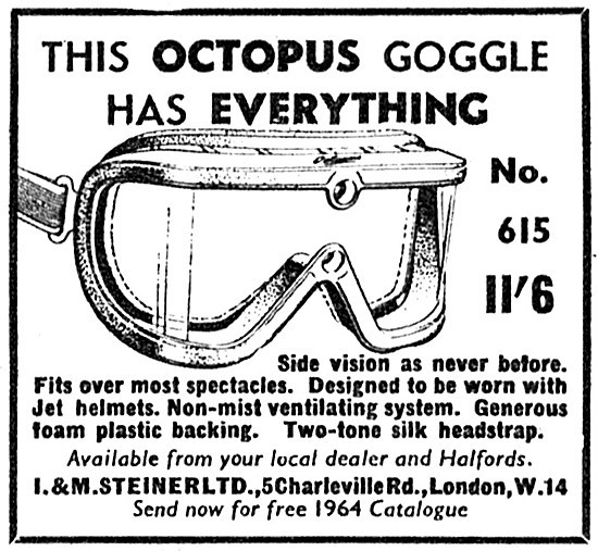 Octopus No 615 Motor Cycle Goggles                               