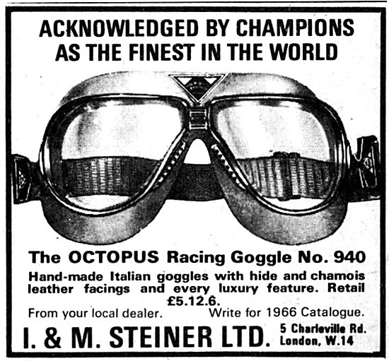 Octopus Racing Goggles Model 940                                 