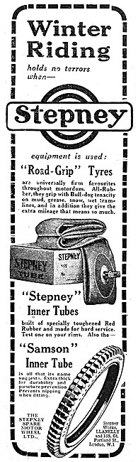 Stepney Road-Grip Motor Cycle Tyres                              