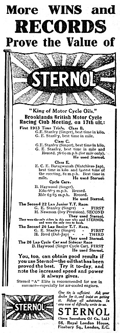 Sternol Motor Oil                                                