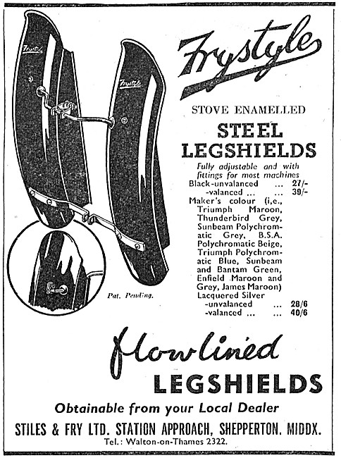 Frystyle Steel Legshields                                        